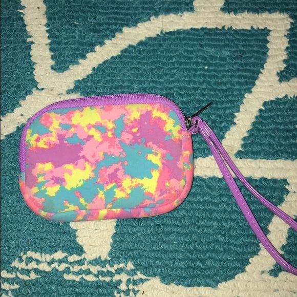 Splatter Paint Mustahe Wallet/Wristlet - Picture 2 of 7